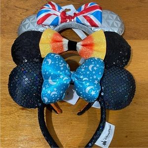 Lot of 3 Minnie Mouse Headbands from Disney Parks.
